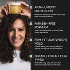 MICHE Anti-Humidity Frizz-Free Strong Hold Hair Gel 8.8 oz | For All Curl Types - Curly and Coily
