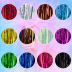 Buy now FEBSNOW 47 Inches Tinsel Hair Extension with Tool 12 Colors 2400 Strands Hair Extension Tinsel Kit Glitter Hair Extensions for Women Girls Hair Accessories for Christmas New Year Cosplay Party at indiglob india