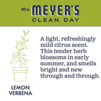 Buy now Mrs. MEYER'S Liquid Hand Soap, Cruelty Free Lemon Verbena Scent, 12.5 oz (Pack of 3) at indiglob india
