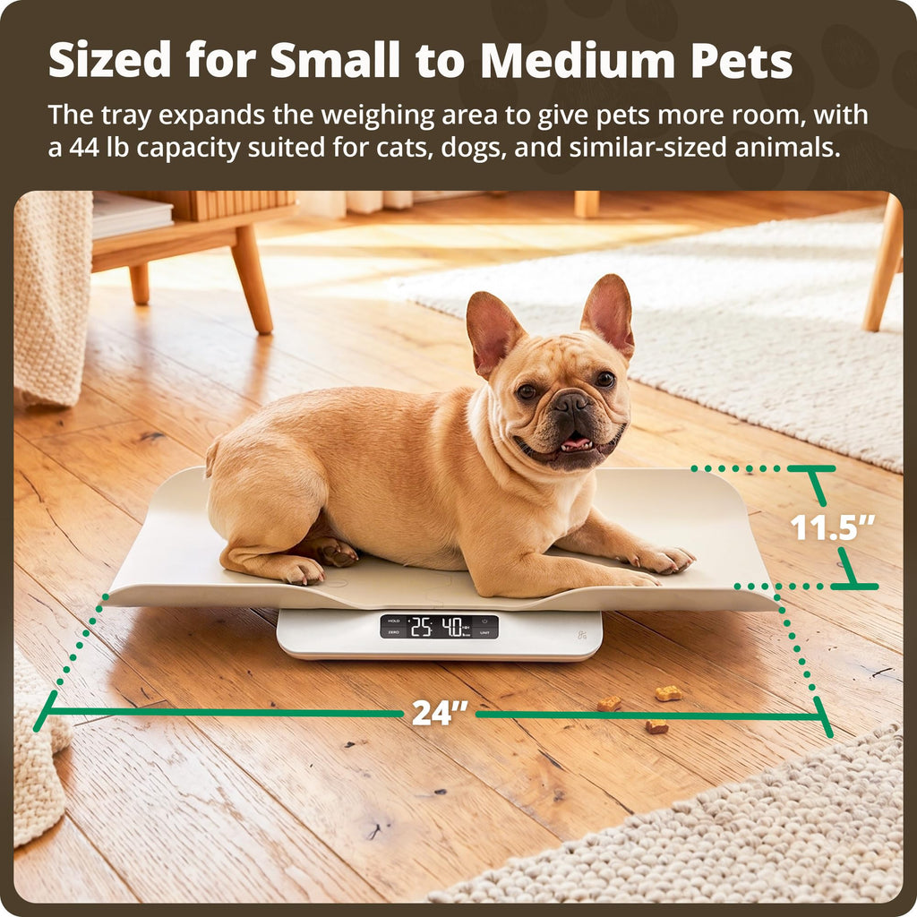 Greater Goods Wiggle-Proof Digital Pet Scale for Cats, Dogs & Small Animals