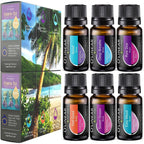 Buy now O'linear Essential Oils 6 Blends Set - Perfect for Humidifiers and Diffusers, Aromatherapy Diffuser Oils Scents, Essential Oil Kit for Home Use, Essential Oil Pack with Various Scents at indiglob india