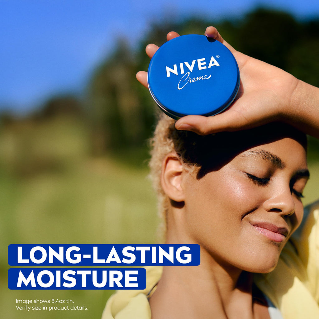 NIVEA Creme Body, Face and Hand Moisturizing Cream, 13.5 Oz Tin