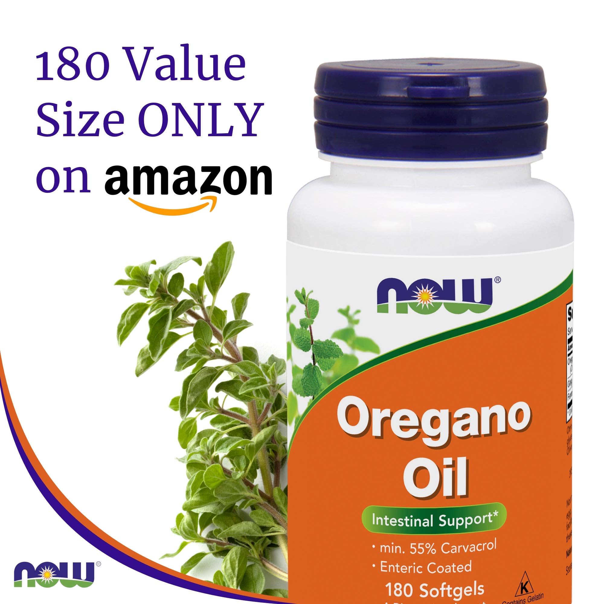 Buy now Now Foods Oregano Oil (Minimum 55% Carvacrol) Æ’?? 181mg, 180 Softgels Æ’?? High Potency Digestive Support Supplement, Promotes Gut Health - Kosher - 180 Servings at indiglob india