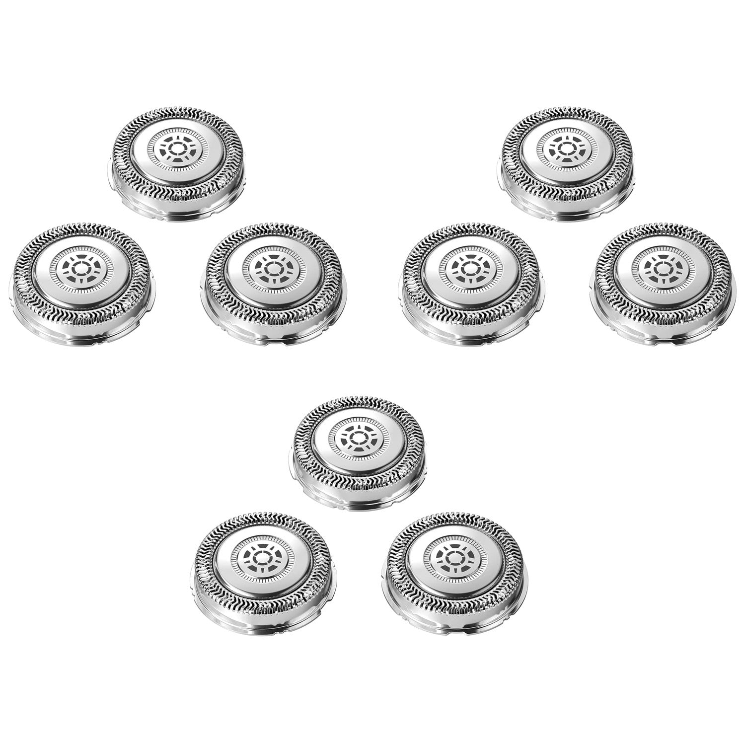 Philips Norelco Genuine Replacement Heads, 3 Count | 45 Self Sharpening SteelPrecision blades, Compatible with Series 5000 & 7000, SH71/52