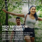 Bronson Zinc Glycinate 30 mg (Zinc Bisglycinate Chelate), 120 Capsules | 100% Chelated Zinc from Albion Minerals for Absorption & Stability, Vegetarian, Non-GMO, Gluten-Free & Soy-Free