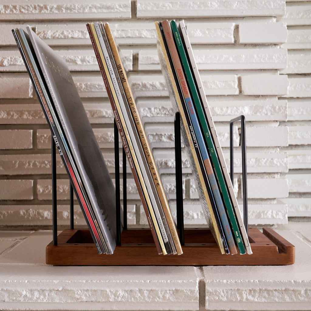 Decorative Vinyl Record Storage For Up to 75 Single Records - LP Holder