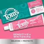 Tom's of Maine Sensitive and Whitening Toothpaste, Mint, 3 Pack, 4 oz