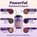 Bloomwise Kids Magnesium Glycinate & Saffron for Kids Meltable Supplements