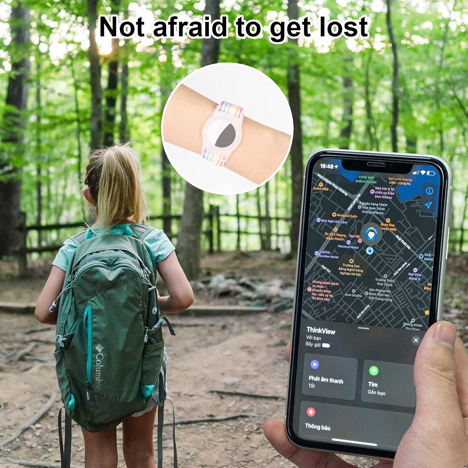 Buy now Kids Wristband Compatible with Apple AirTag, Protective Case for Air Tag GPS Tracker Holder with Nylon Bracelet, Adjustable Anti Lost Watch Band for Toddler Child Elder(Rainbow A) at indiglob india