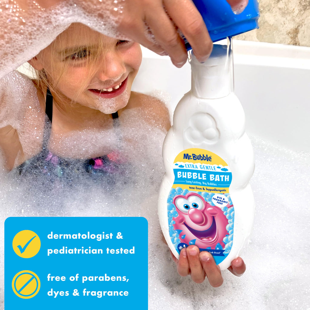 Buy now Mr. Bubble Extra Gentle Bubble Bath - Hypoallergenic, Tear Free Bubble Bath Solution Perfect for Sensitive Skin (Pack of 2 Bottles, 16 fl oz Each) at indiglob india