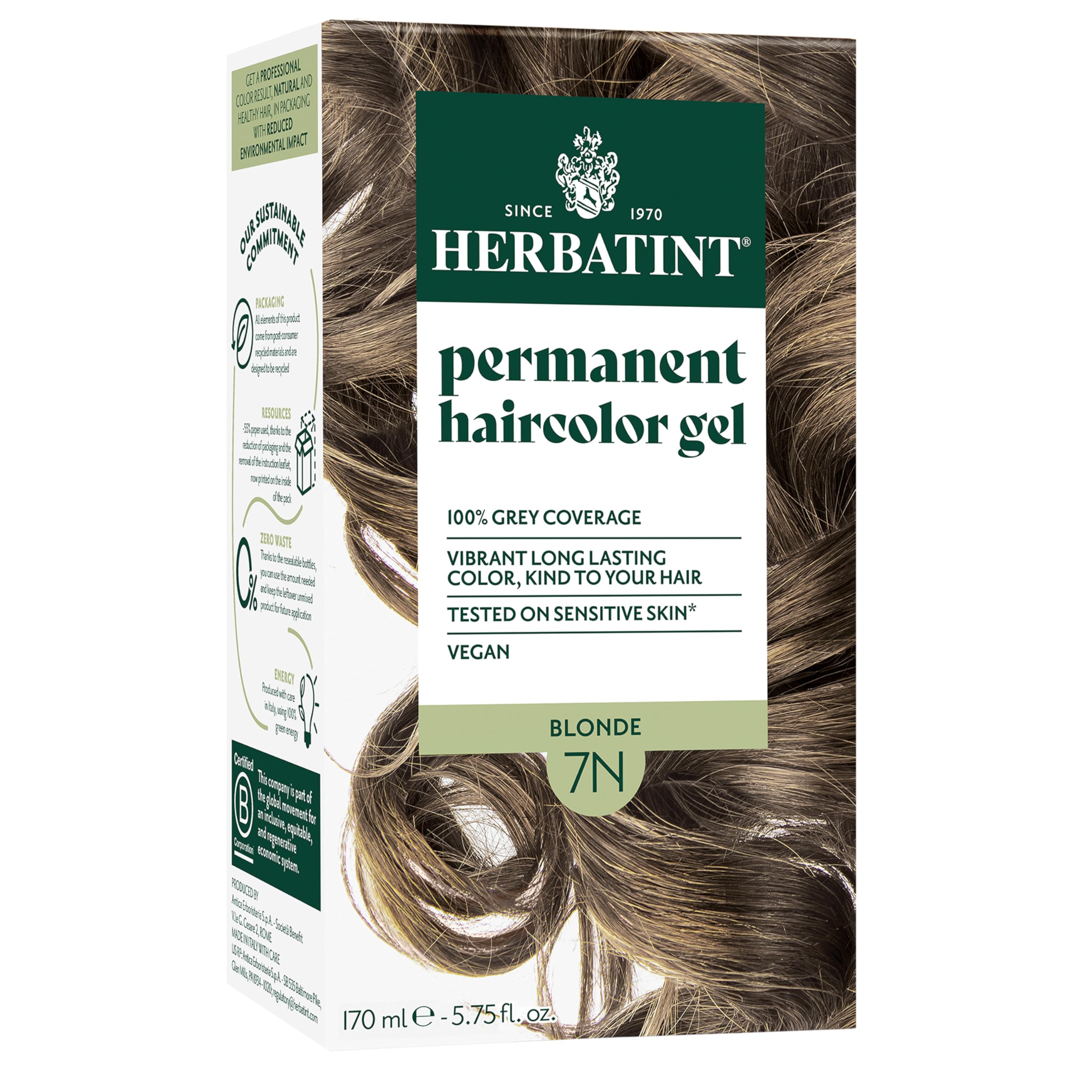 Buy now Herbatint Permanent Hair Dye For Women - 4N Chestnut - For Up To 100% Gray Coverage of Resistant Gray Hair - Ammonia-Free, Alcohol-Free & Vegan - Salon Influenced Hair color 5.75 fl oz at indiglob india