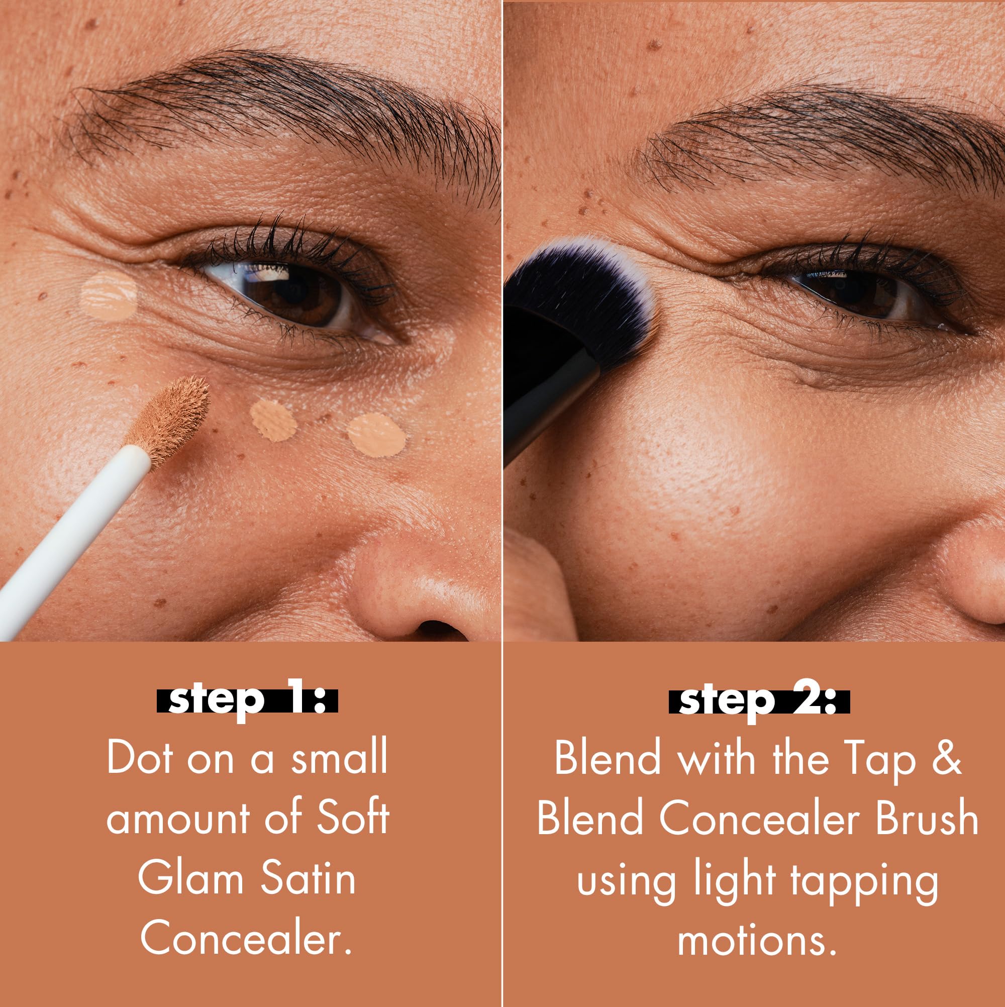 Buy now e.l.f. Tap & Blend Concealer Brush, Covers Blemishes & Dark Spots For An Airbrushed Finish With A Precision Tip, Synthetic, Vegan, & Cruelty-Free at indiglob india