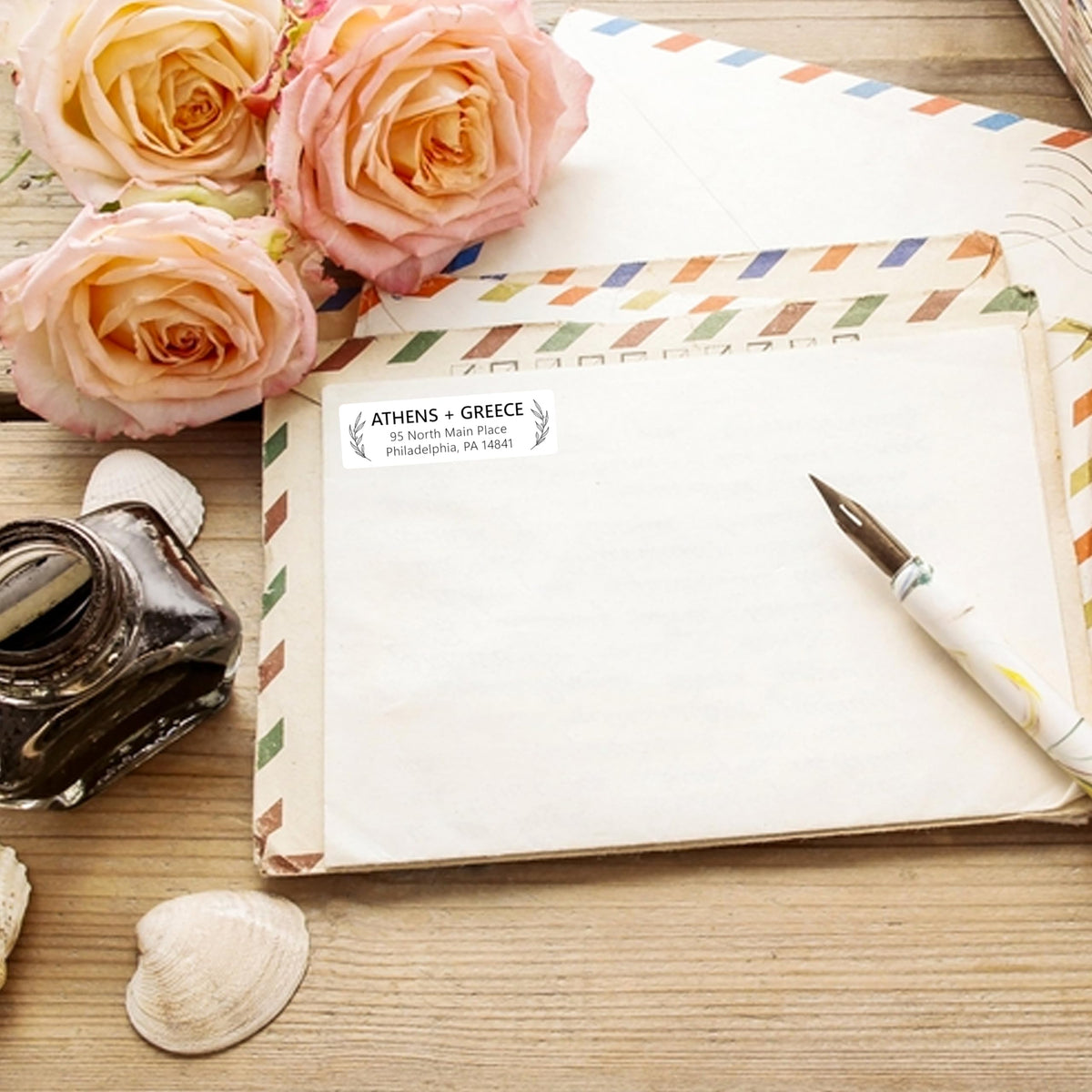 Personalized Return Address Labels - Custom Address Labels & Address Stickers for Envelopes - High Gloss Self-Adhesive Mailing Labels on Sheets (50-1000)