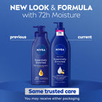 NIVEA Essentially Enriched Body Lotion, Value Pack, 2 x 16.9 FL OZ | Hydrating Body Lotion with Hyaluronic Acid, Almond Oil and Deep Nourishing Serum, For Dry to Very Dry Skin,72-Hour Moisture