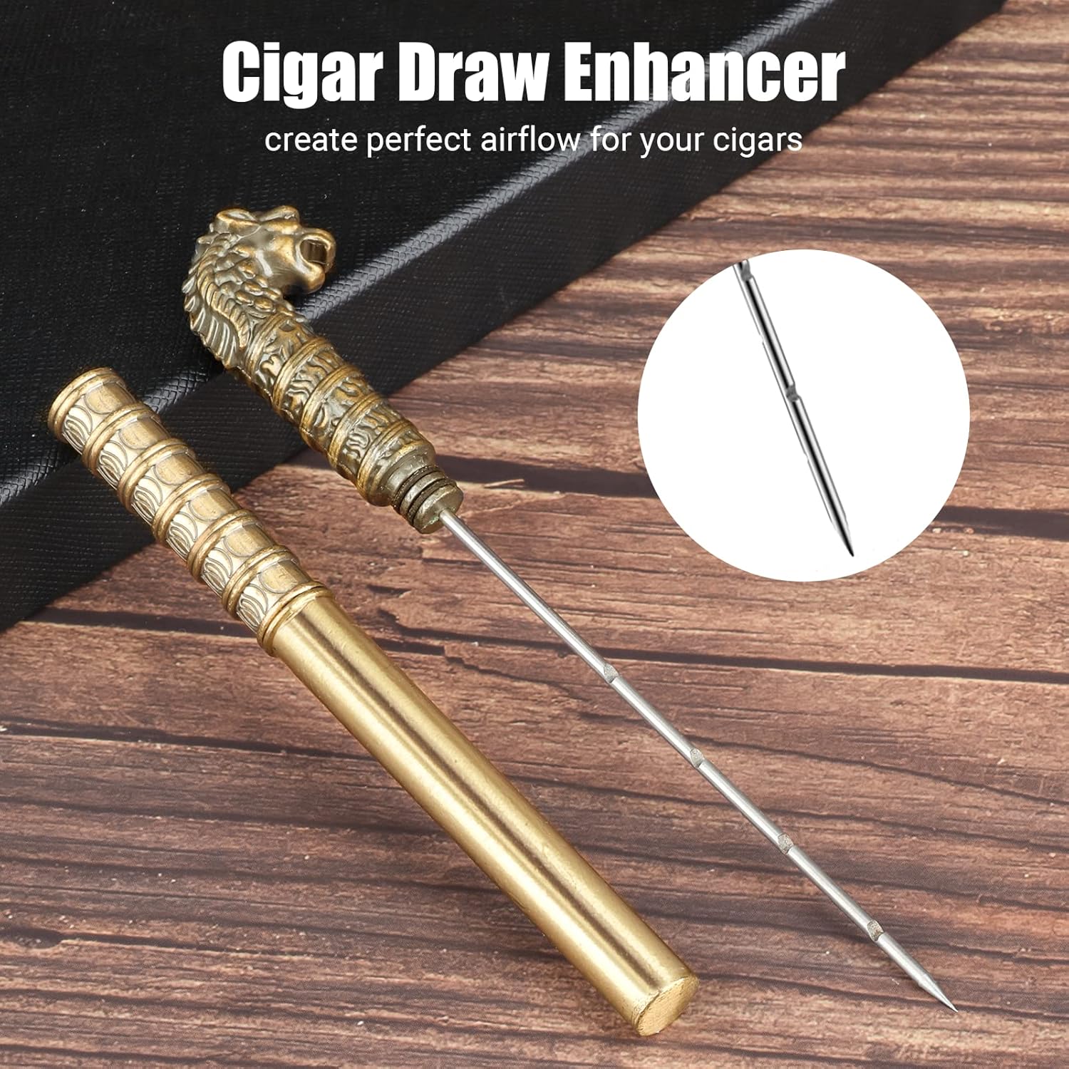 Buy now Scotte Vintage Cigar Draw Enhancer Tool - Stainless Steel Precision Needle for All Size Cigars at indiglob india