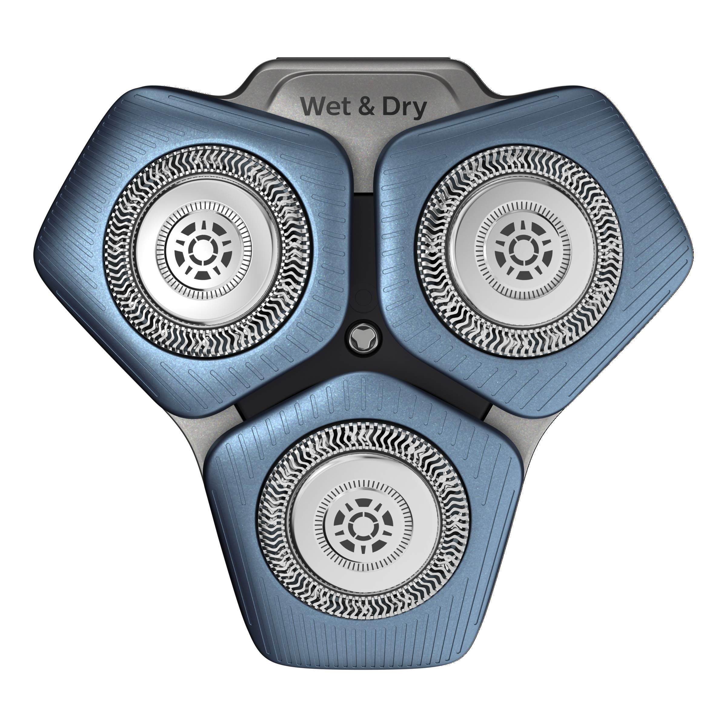 Philips Norelco Genuine Replacement Heads, 3 Count | 45 Self Sharpening SteelPrecision blades, Compatible with Series 5000 & 7000, SH71/52