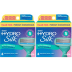 Schick Hydro Silk Sensitive Razor Blade Refills, 6 Count | 5-Blade Sensitive Skin Razors for Women | Womens Razor Refills for Sensitive Skin