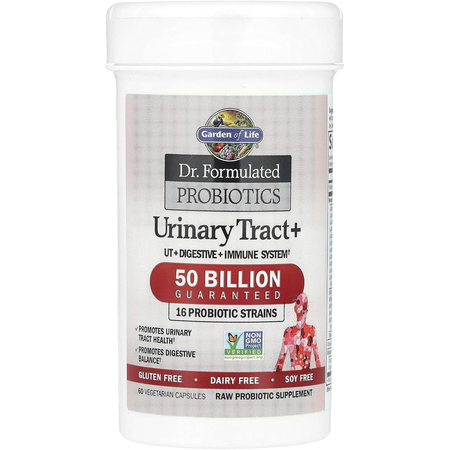 Buy now Garden of Life Dr. Formulated Probiotics Urinary Tract+ - Acidophilus Probiotic Supports Urinary Tract Health, Digestive Balance â€“ Shelf Stable - Gluten, Dairy, and Soy-Free - 60 Vegetarian Capsules at indiglob india