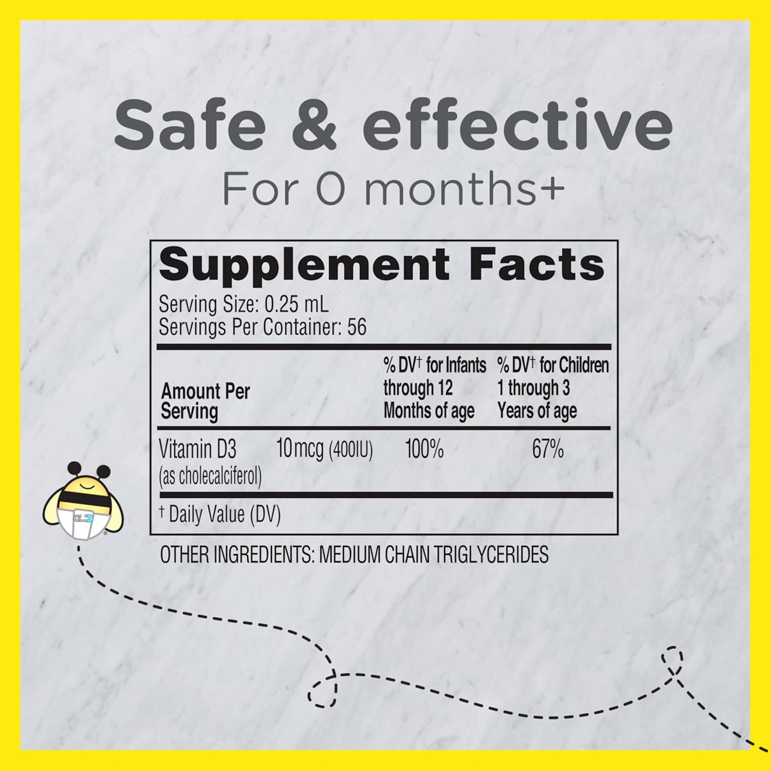 Buy now Zarbee's Vitamin D Drops for Infants, 400IU (10mcg) Baby & Toddler Liquid Supplement, Newborn & Up, Dropper Syringe Included, 0.47 Fl Oz at indiglob india