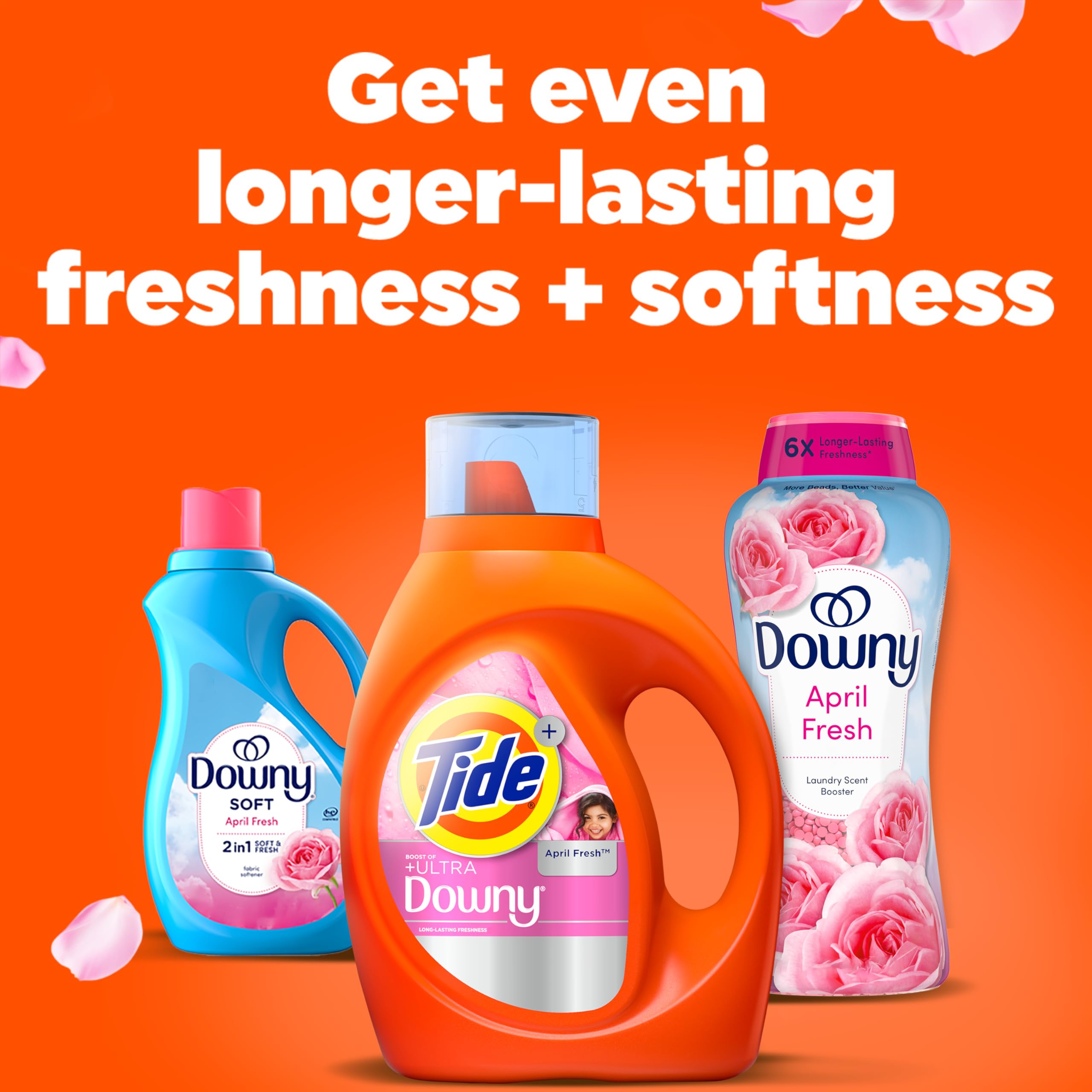 Buy now Tide Plus Boost of Ultra Downy Liquid Laundry Detergent, April Fresh Scent, 92 fl oz, 65 Loads, Laundry Detergent Liquid with Long-Lasting Freshness at indiglob india
