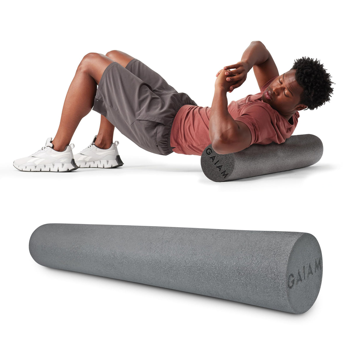 Gaiam Restore Foam Roller, Muscle Recovery, 36" Long
