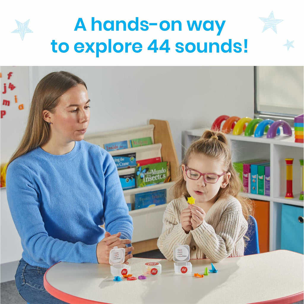hand2mind Mini Object Phoneme Toolboxes, Phonics Manipulatives, Ages 3+