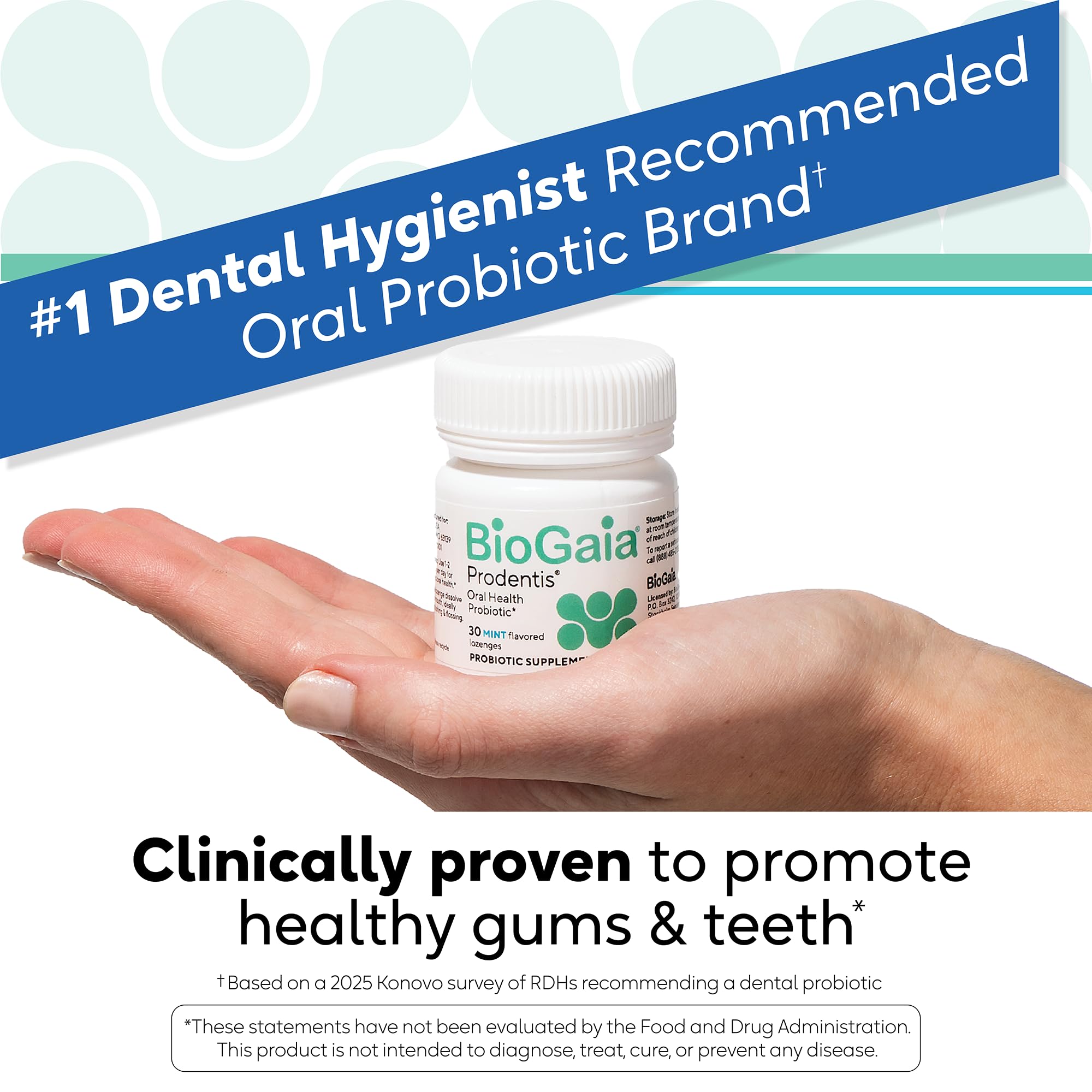 BioGaia Prodentis Oral Probiotics for Teeth & Gums and Bad Breath | Dental Hygienist-Recommended | Promotes Healthy Gums & Improves Oral Health | Fights Bad Breath | Dental Probiotic 30ct