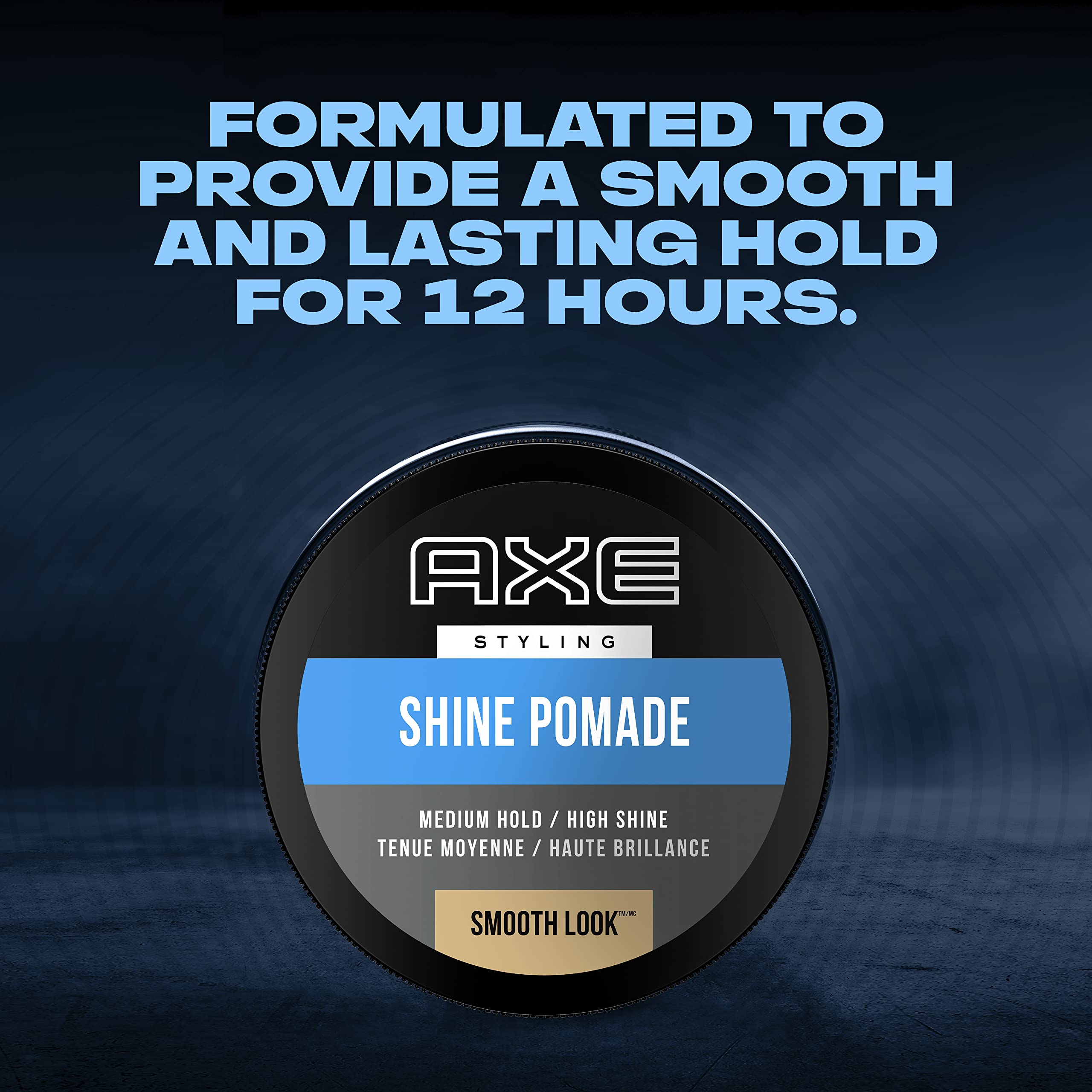 AXE Smooth Look Hair Pomade, Shine 2.64 oz, 2 Count