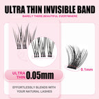 Flare Lashes With Invisible Band DiyNatural Eyelash Extension Kit Bond SealEyelash Glue and Lash Remover Beginner FriendlyIndividual Lashes Waterproof and Long lastingMakeup