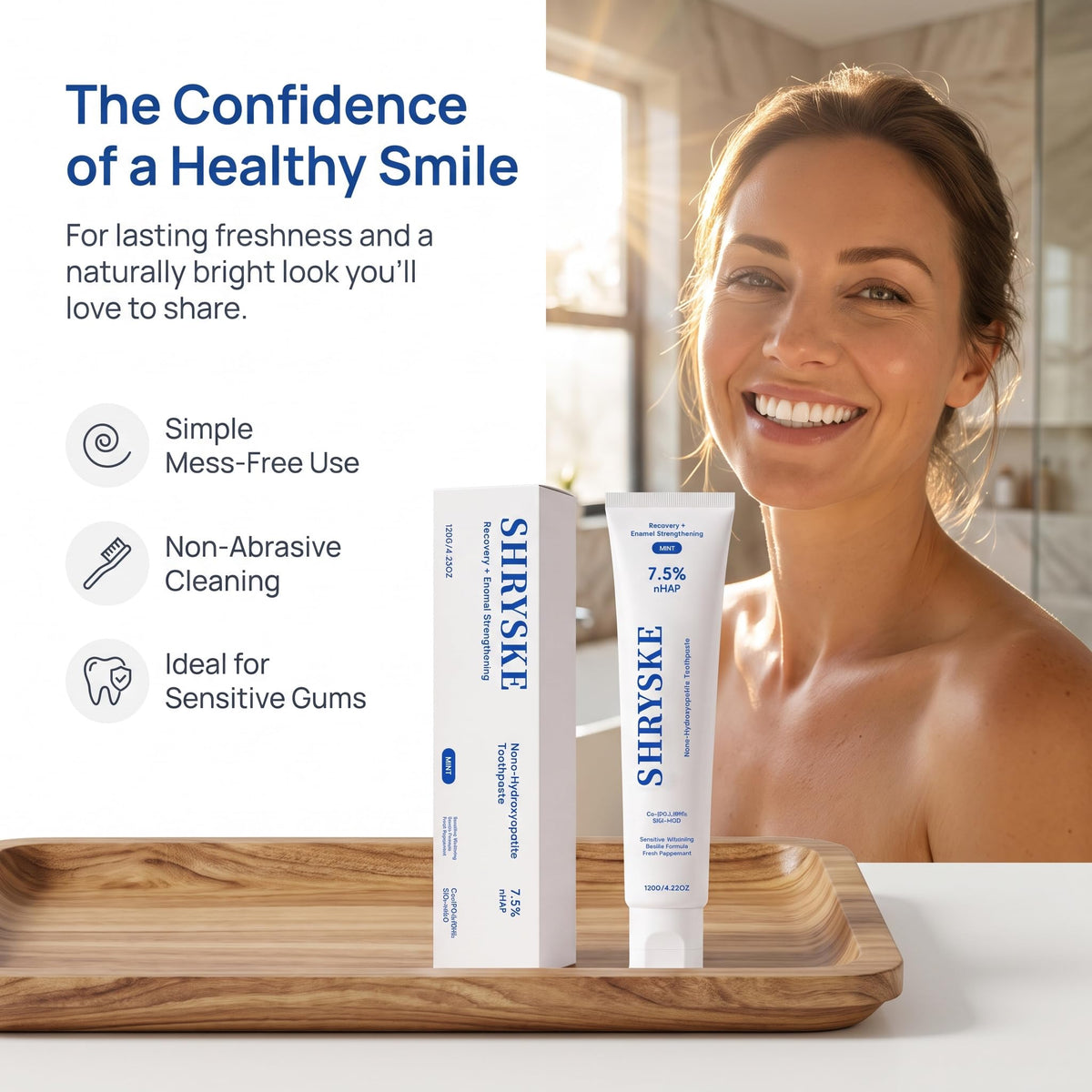 Shryske Toothpaste Whitening, Shryske Toothpaste for Yellow Teeth