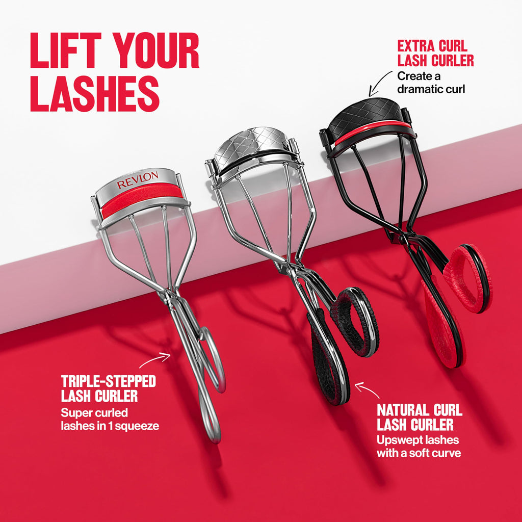 Buy now Revlon Extra Curl Lash Curler, Gives an All Day Dramatic Curl, with Finger Grips for a Non Slip Grip, Easy to Use, 1 Count at indiglob india