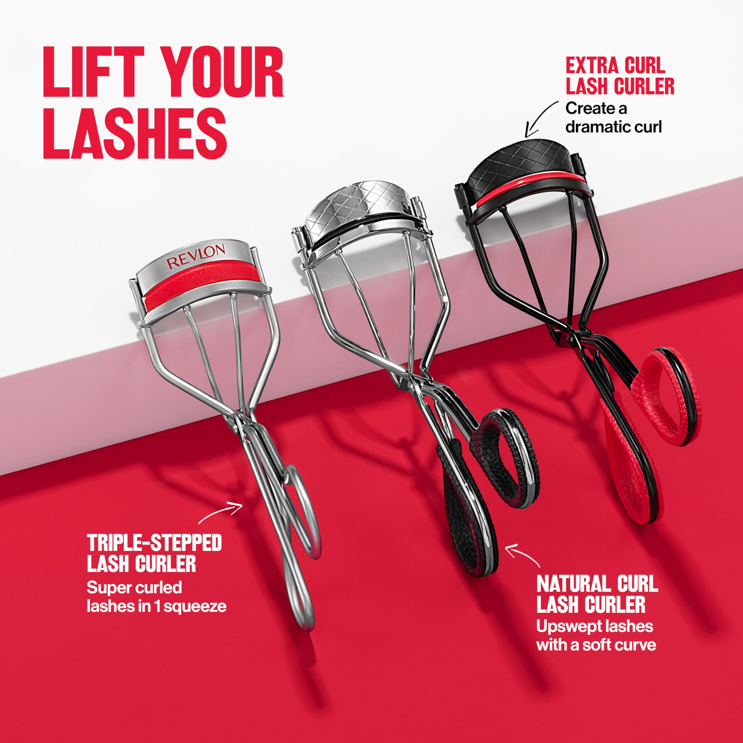 Buy now Revlon Extra Curl Lash Curler, Gives an All Day Dramatic Curl, with Finger Grips for a Non Slip Grip, Easy to Use, 1 Count at indiglob india