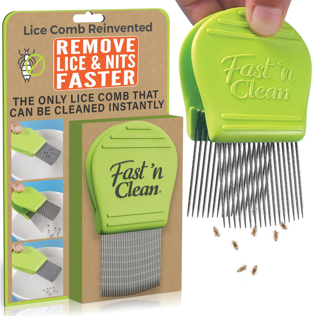 Fast 'n Clean - The Self Cleaning Lice Comb