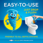 ONE FLUSH Septic Tank Treatment Packets, 1 Year Supply of Dissolvable Pods