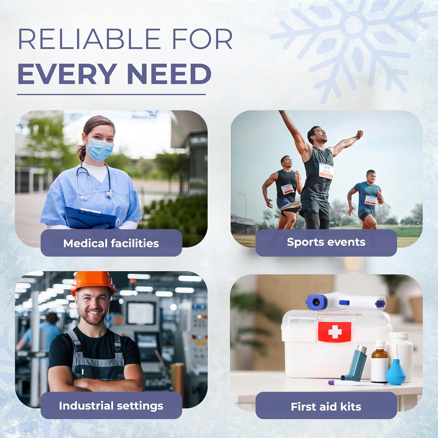 Buy now Ever Ready First Aid Disposable Cold Compress â€“ Instant Ice Pack for Injuries, Swelling & Pain Relief â€“ 4.5" x 7" â€“ FSA/HSA Eligible â€“ 3 Pack at indiglob india