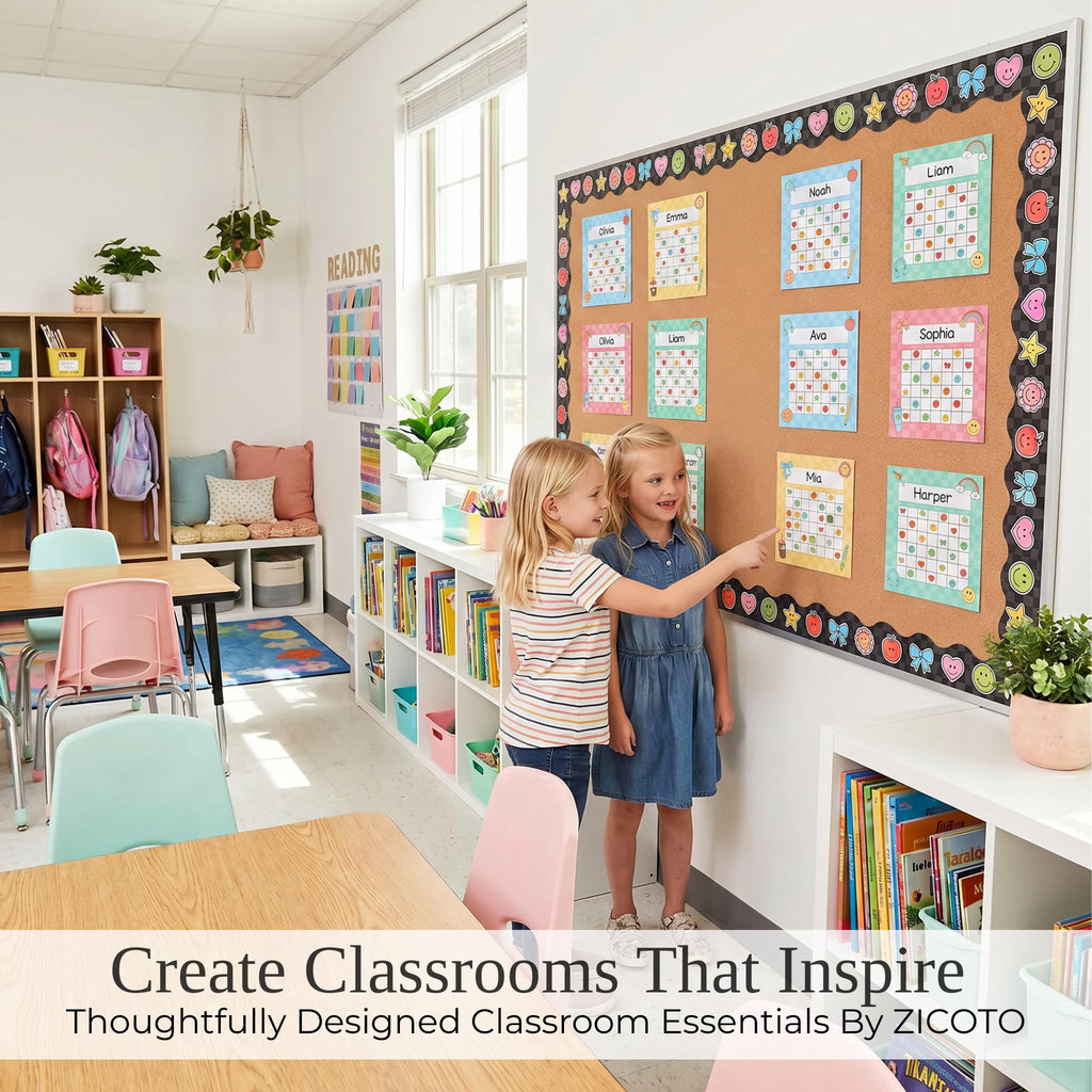 Fun Reward Charts for Kids with Stickers - 80 Charts for Classroom or Home