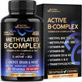 Vitamin B Complex Methylated - B-Complex with Methylfolate & B12 -120 Caps | 9-in-1 Methylated Multivitamin for Men & Women - Energy, Brain & Mood - Vegan, Lab Tested, Bioavailable