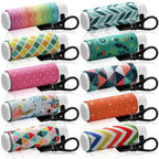 Buy now Sureio 10 Pack Lip Balm Holder Keychain Compact Clip On lipstick Lip Gloss Holder Keychain Elastic lipstick Sleeve Clip (Floral Style) Floral Style at indiglob india