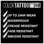 Buy now Maybelline New York Color Tattoo 24 Hour Longwear Cream Eyeshadow Makeup, Front Runner, 1 Count at indiglob india