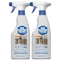 Bar Keepers Friend Stainless Steel Cleaner and Polish Spray (2 x 25.4 oz) Removes Oily Fingerprints, Hard Water Stains, Grime & Food Debris without Scratching or Dulling Appliances & Surfaces