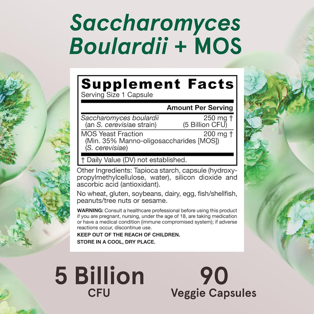 Buy now Jarrow Formulas Saccharomyces Boulardii Probiotics + MOS 5 Billion CFU Probiotic Yeast for Intestinal Health Support, Gut Health Supplements for Women and Men, 90 Veggie Capsules, 90 Day Supply at indiglob india