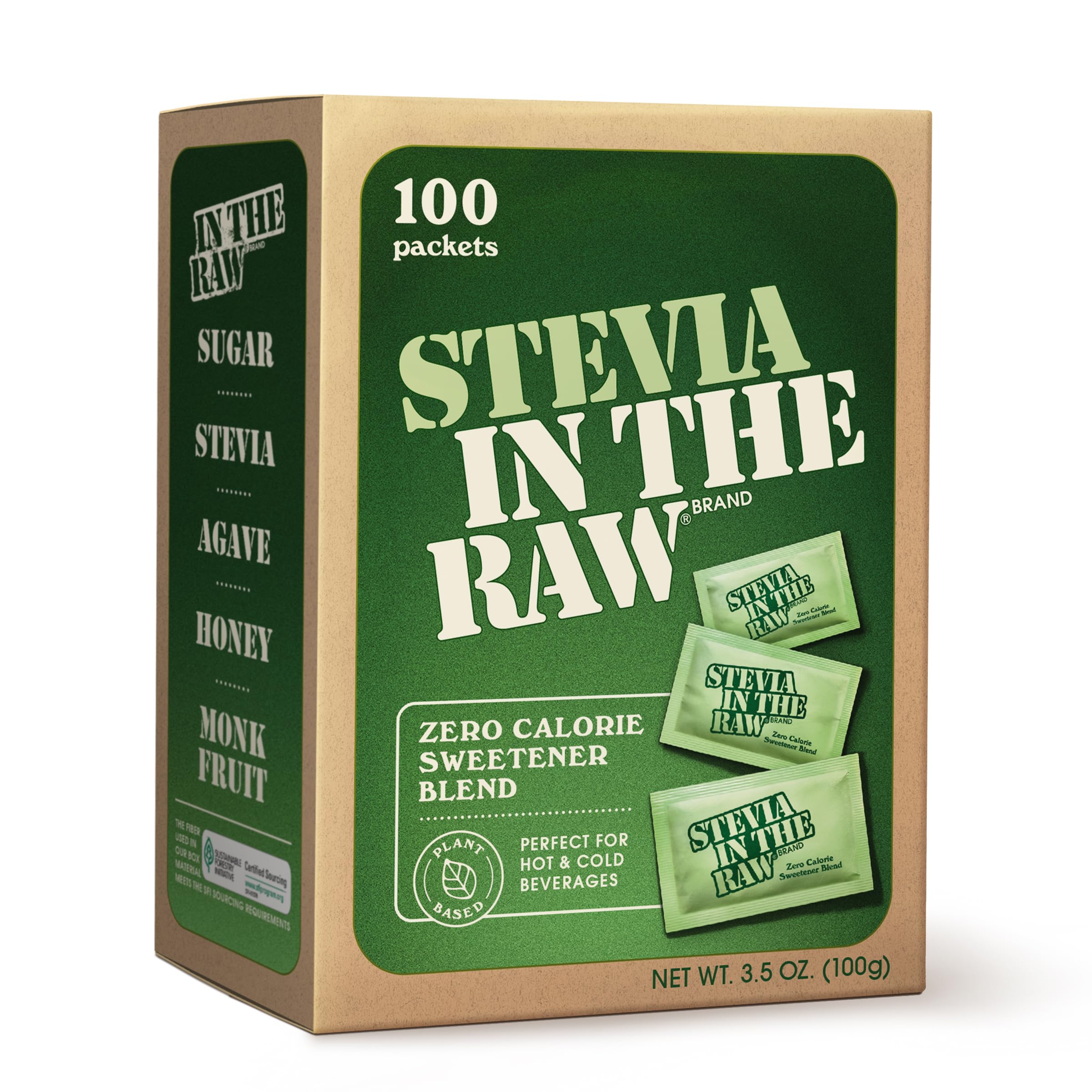 Buy now Stevia In The Raw Stevia Sweetener Packets, 50 Ct, Zero Calorie Stevia Sugar Substitute Packets, No Erythritol or Artificial Flavors, Vegan, Gluten Free, Kosher, Low Glycemic Index 1 Count (Pack of 1) at indiglob india
