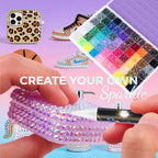 Bedazzling Kit 48000Pcs 60 Colors Resin Jelly Rhinestones, Multicolor 3mm Flatback Gems for Diamond Art, Bedazzler Kit with 4Pcs 10ml B7000 Jewelry Glue & Tools - Christmas Birthday Gifts for Women