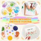 Ink Pad Pads for Rubber stamps, 7"Stamp Pad with 8 Colors for Kids