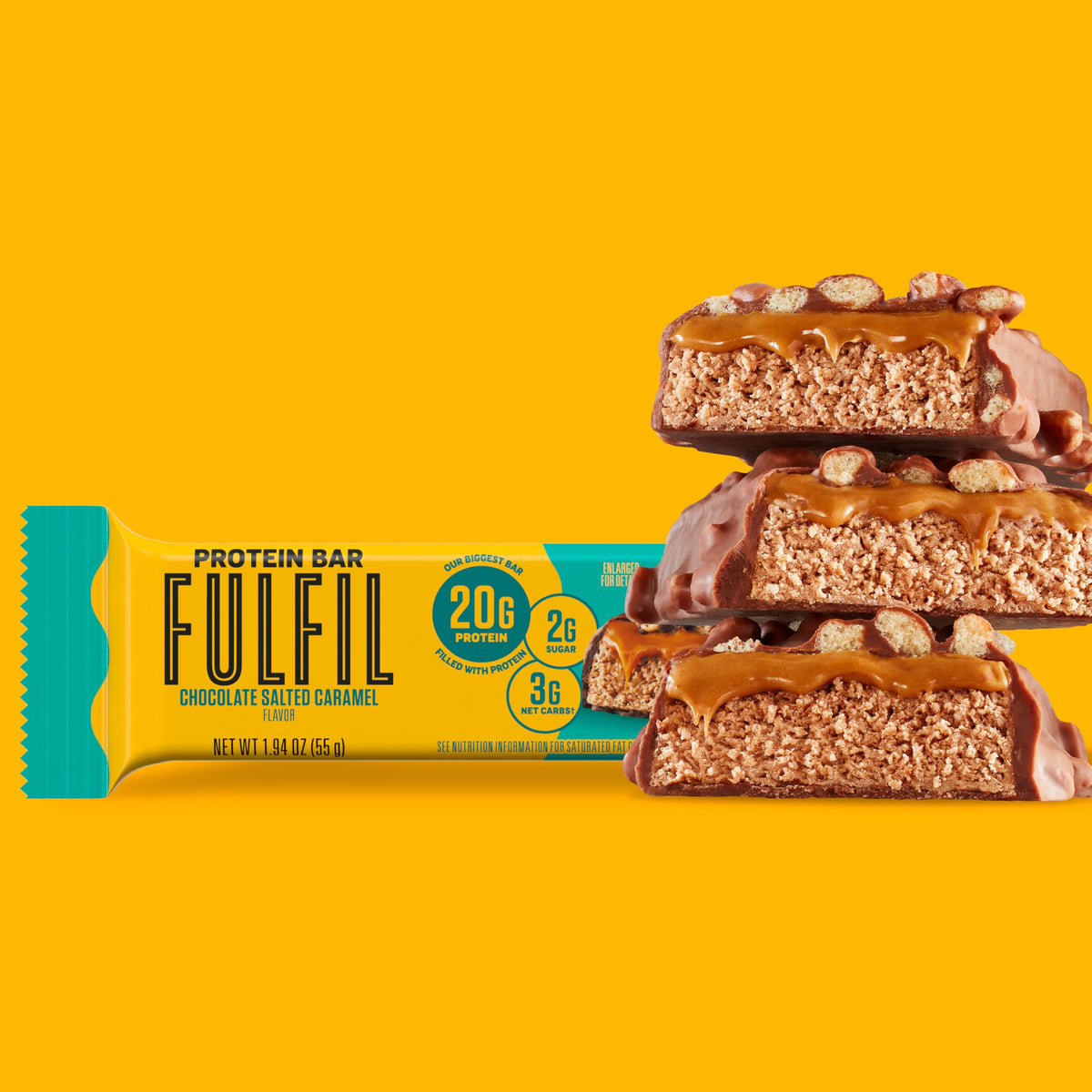 FULFIL Chocolate Salted Caramel, 20g Protein (12ct)
