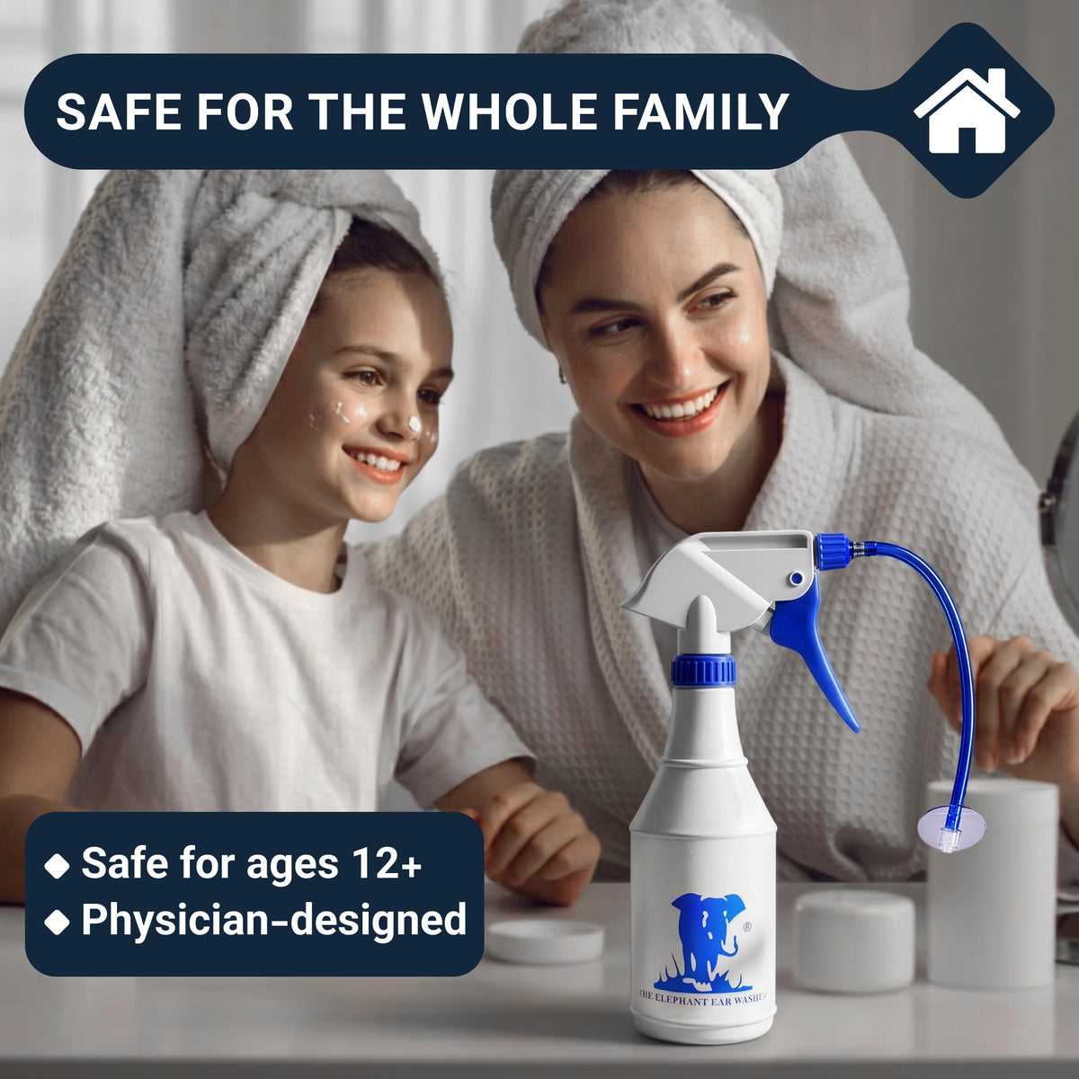 Elephant Ear Washer Bottle System By Doctor Easy