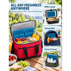 aadsioahd 4 Pack Ice Packs for Lunch Boxes, Slim Reusable Freezer Packs