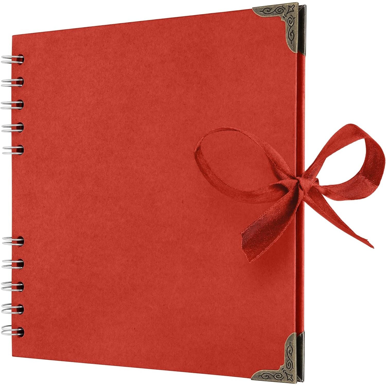 Buy now Bstorify Scrapbook Album 60 Pages (8 x 8 Inch) Brown Thick 200gsm Kraft Paper, Photo Album Scrapbook, Memory Book - Ideal for Your Scrapbooking Albums Art & Craft Projects 7 x 7 Inch Red at indiglob india