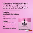 One A Day Prenatal Advanced- Prenatal Vitamins with Folic Acid, Choline, DHA & Iron, Pregnancy Vitamins for Women to Support Baby’s Development, 60+60 Ct (120 Total Set) (Packaging May Vary)