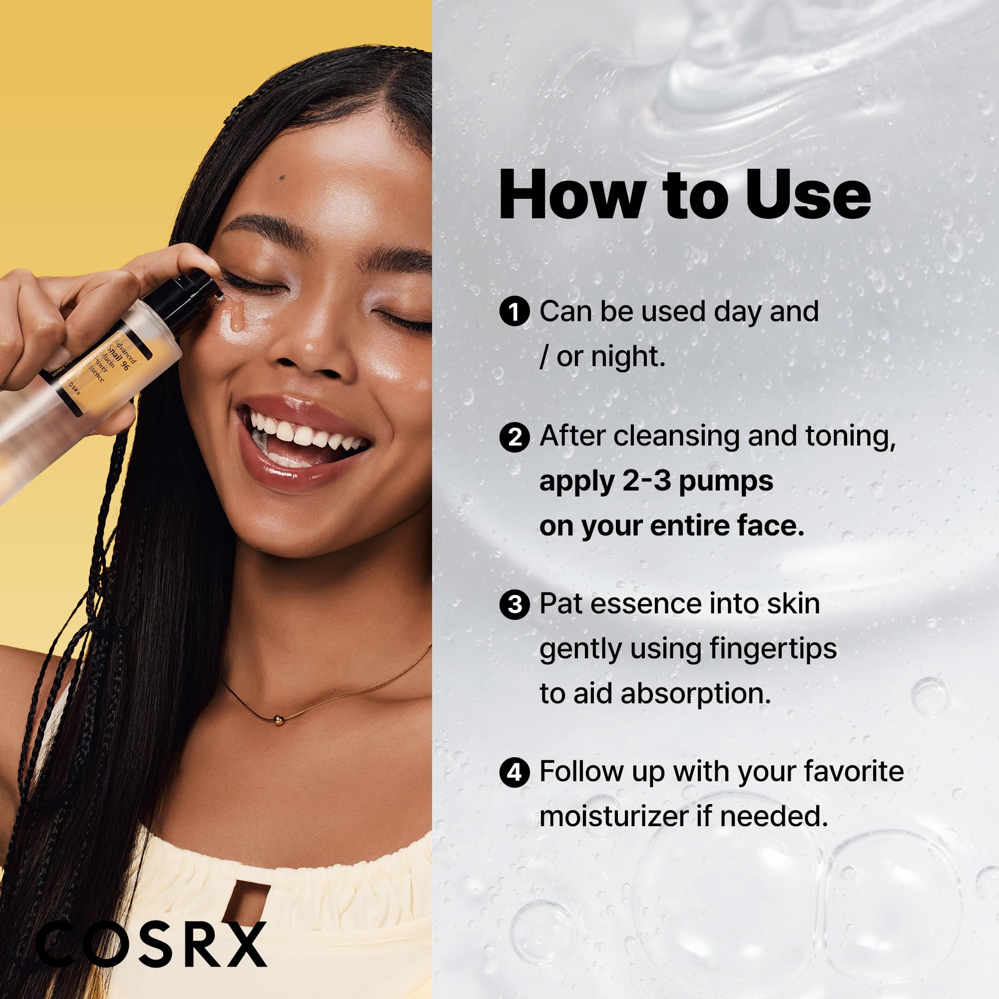 Buy now COSRX Snail Mucin Repairing Serum 100ml, Hydrating Serum for Face with Snail Secretion Filtrate for Dull Skin & Fine Lines, Korean Skin Care at indiglob india